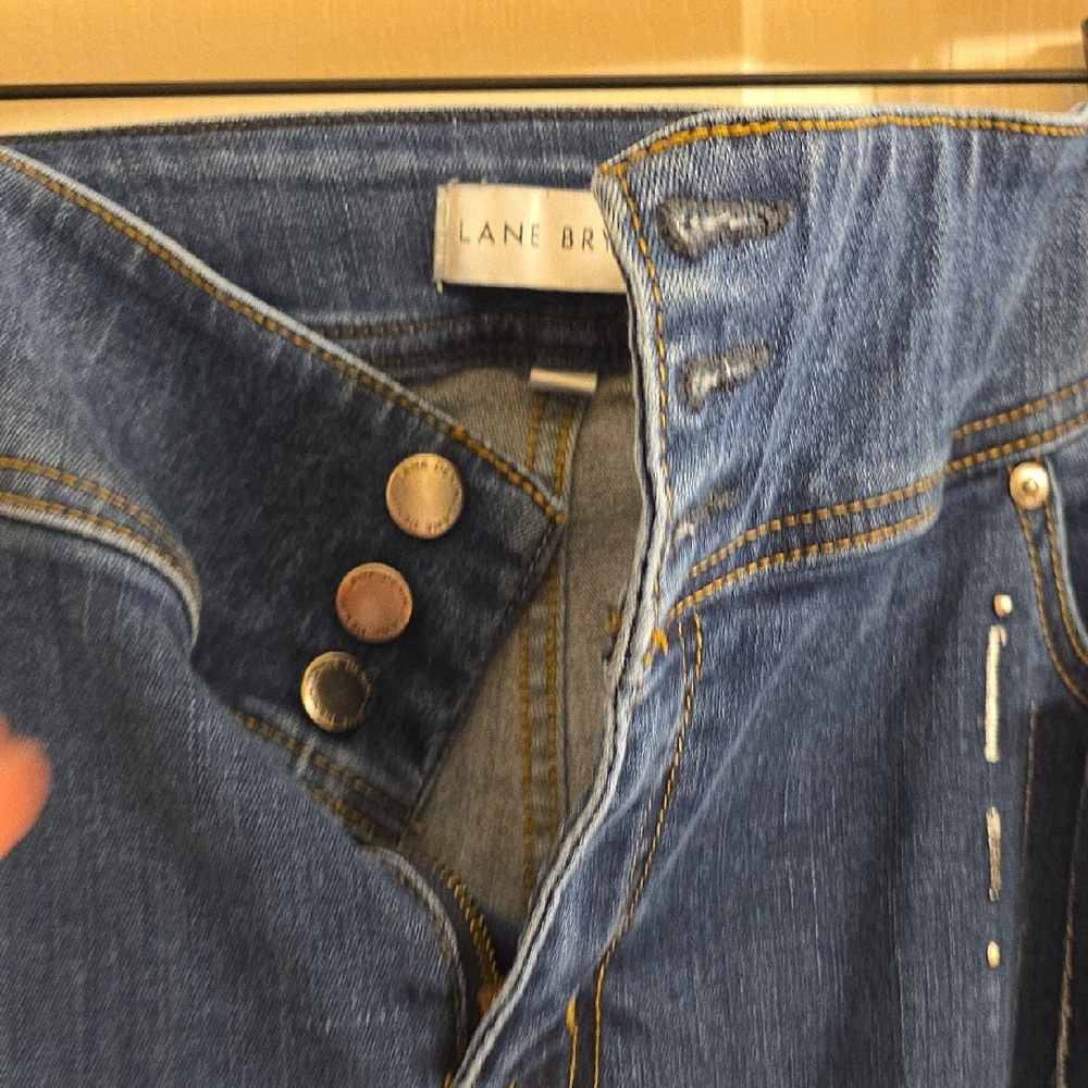 Lane Bryant High-Rise Jeans with Silver Sequin Accents 16 - Picture 3 of 5